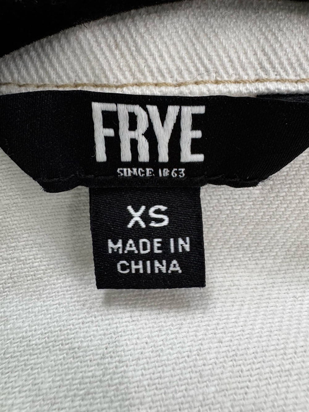 Frye Bone Denim Shirt Dress XS 100% Cotton Button Front Cinch Waist Mini NWOT - Picture 10 of 11